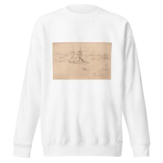 Lagoon; Noon by James Abbott McNeill Whistler Sweatshirt