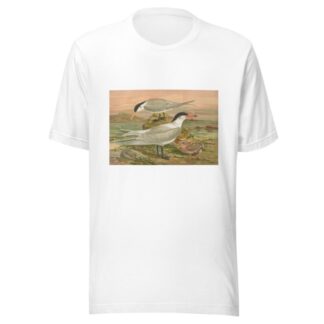 Sterna media Horsf, Sterna tschegrava Lepech by Johann Friedrich Naumann T-Shirt