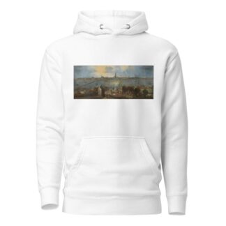 Gezicht op de rede van Antwerpen by Mathys Schoevaerdts Hoodie