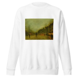 Liverpool Docks by John Atkinson Grimshaw Sweatshirt