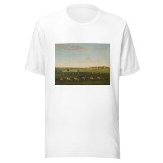 Sir Charles Warre Malet’s String of Racehorses at Exercise by Francis Sartorius T-Shirt