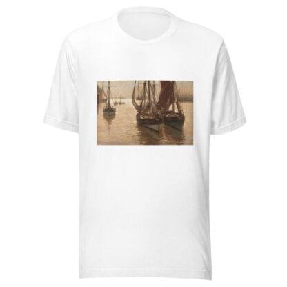 Boats in the harbour by Erwin Carl Wilhelm Günther T-Shirt