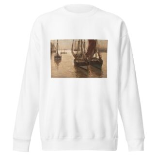 Boats in the harbour by Erwin Carl Wilhelm Günther Sweatshirt