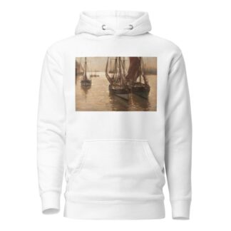 Boats in the harbour by Erwin Carl Wilhelm Günther Hoodie