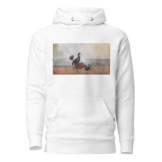 The Cock Fight by Winslow Homer Hoodie