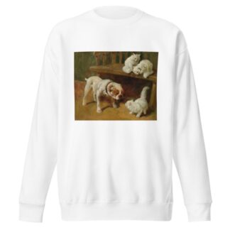 Dog and Cats by Arthur Heyer Sweatshirt