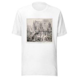 Rouen; Entrée de la Salle des Pas Perdus, Palais du Justice by Richard Parkes Bonington T-Shirt