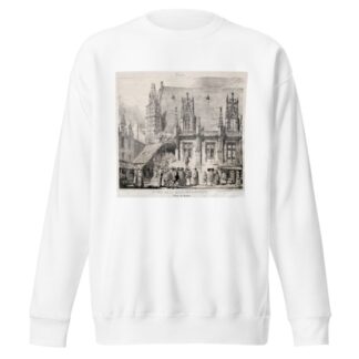 Rouen; Entrée de la Salle des Pas Perdus, Palais du Justice by Richard Parkes Bonington Sweatshirt