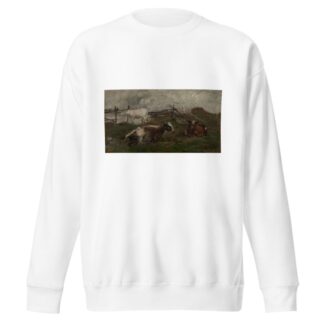 Koeien in de weide by Charles François Daubigny Sweatshirt