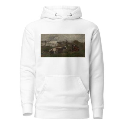 Koeien in de weide by Charles François Daubigny Hoodie
