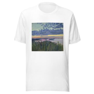 View Over a Lake at Sunset by Akseli Gallen-Kallela T-Shirt