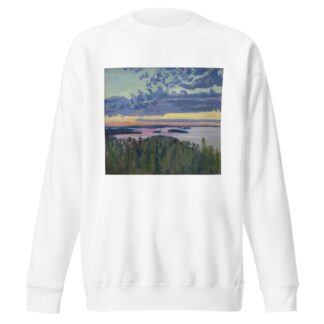 View Over a Lake at Sunset by Akseli Gallen-Kallela Sweatshirt