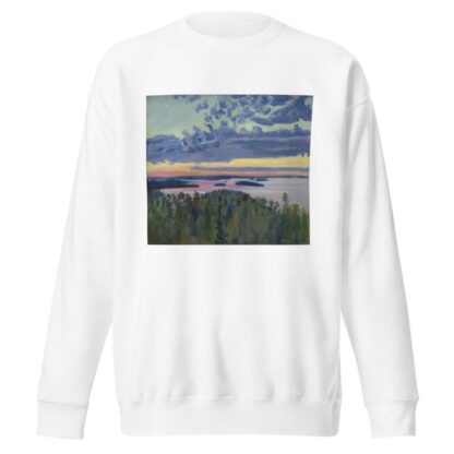 View Over a Lake at Sunset by Akseli Gallen-Kallela Sweatshirt