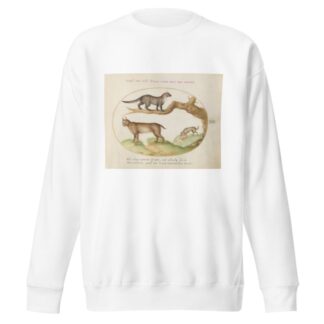 A Civet, a Lynx, and a Hyena Eating a Dog by Joris Hoefnagel Sweatshirt