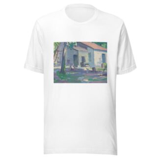 Een boerderij in Bergen by Mommie Schwarz T-Shirt
