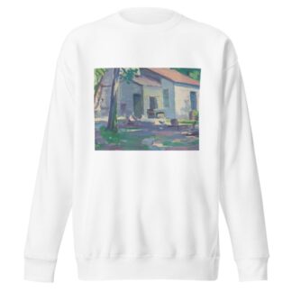Een boerderij in Bergen by Mommie Schwarz Sweatshirt