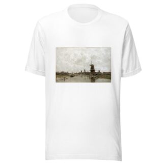The Five Windmills by Jacob Maris T-Shirt