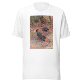 Bornean Crestless Fireback by George Edward Lodge T-Shirt