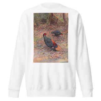 Bornean Crestless Fireback by George Edward Lodge Sweatshirt