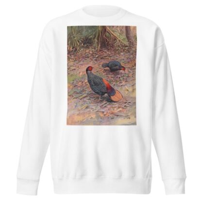 Bornean Crestless Fireback by George Edward Lodge Sweatshirt