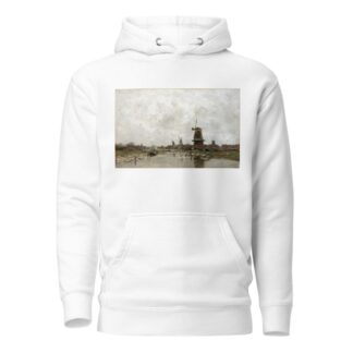 The Five Windmills by Jacob Maris Hoodie