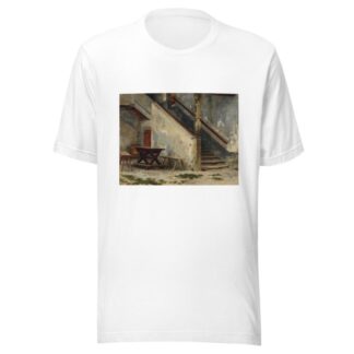 Hausgang mit Treppenaufgang by Franz von Defregger T-Shirt