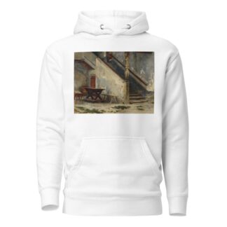 Hausgang mit Treppenaufgang by Franz von Defregger Hoodie