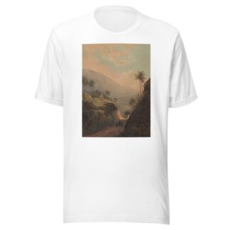 Gezicht op een weg naar de vallei van Salak op Java Weg van buitenzorg naar de vallei van de Salak by Johan Conrad Greive T-Shirt
