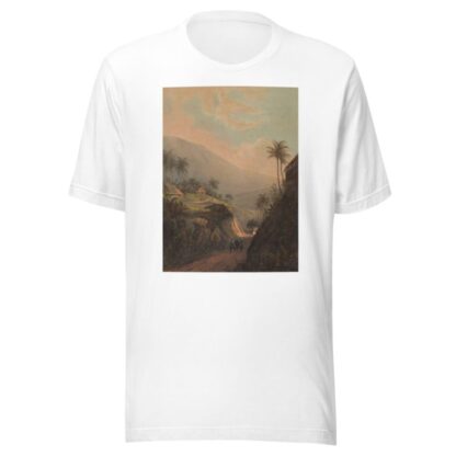 Gezicht op een weg naar de vallei van Salak op Java Weg van buitenzorg naar de vallei van de Salak by Johan Conrad Greive T-Shirt