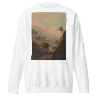 Gezicht op een weg naar de vallei van Salak op Java Weg van buitenzorg naar de vallei van de Salak by Johan Conrad Greive Sweatshirt