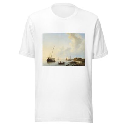 Ships in an Estuary by Hermanus Koekkoek T-Shirt