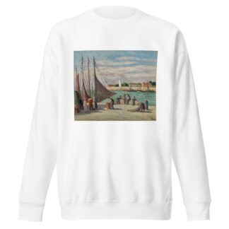 Honfleur, Sur le Quai by Maximilien Luce Sweatshirt