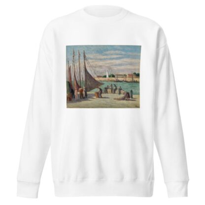 Honfleur, Sur le Quai by Maximilien Luce Sweatshirt