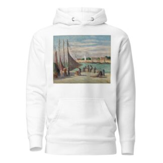 Honfleur, Sur le Quai by Maximilien Luce Hoodie