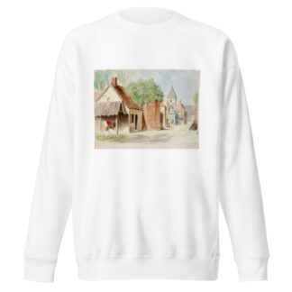 Rue du Puits Sale, St. Valery by Miner Kilbourne Kellogg Sweatshirt
