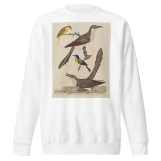 Carolina Cuckoo, Black-billed Cuckoo, Blue Yellow-backed Warbler, and Yellow Red-poll Warbler by Alexander Lawson Sweatshirt