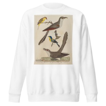 Carolina Cuckoo, Black-billed Cuckoo, Blue Yellow-backed Warbler, and Yellow Red-poll Warbler by Alexander Lawson Sweatshirt