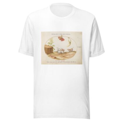 Three Puppies with a Crate and a Bunch of Grapes by Joris Hoefnagel T-Shirt