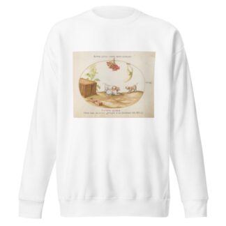Three Puppies with a Crate and a Bunch of Grapes by Joris Hoefnagel Sweatshirt