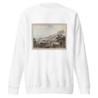 Vuë de la Ville d’Aigle sur la route des Sallines by Johann Karl Müllener Sweatshirt