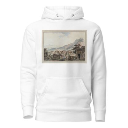 Vuë de la Ville d’Aigle sur la route des Sallines by Johann Karl Müllener Hoodie