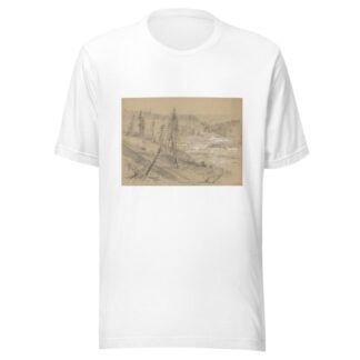 Railroad on the Dalles of the St. Louis by Alfred Rudolph Waud T-Shirt