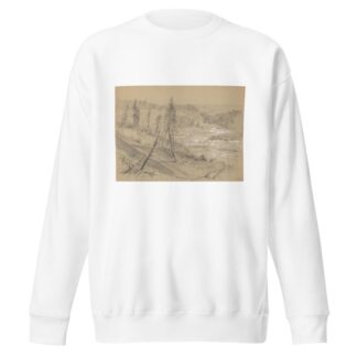 Railroad on the Dalles of the St. Louis by Alfred Rudolph Waud Sweatshirt