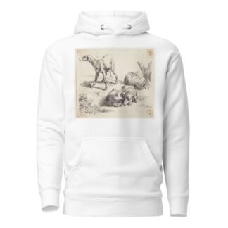 Tre jagthunde by Nicolaes Pietersz. Berchem Hoodie
