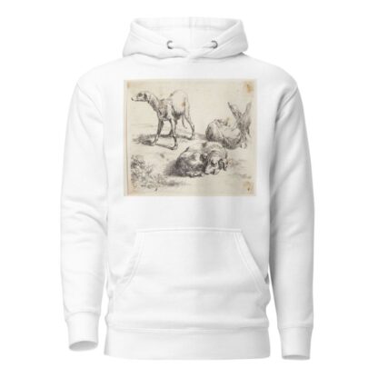 Tre jagthunde by Nicolaes Pietersz. Berchem Hoodie