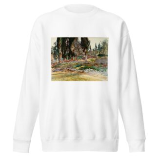 Cypress Trees at San Vigilio, Lake Garda by John Singer Sargent Sweatshirt