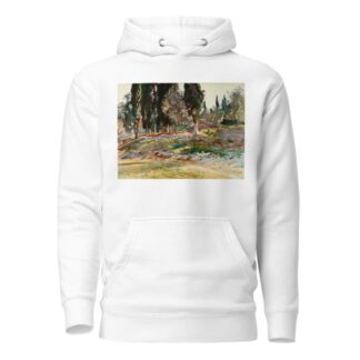 Cypress Trees at San Vigilio, Lake Garda by John Singer Sargent Hoodie