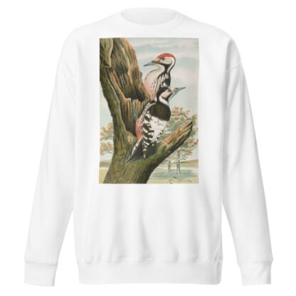 Dendrocopus leuconotus by Johann Friedrich Naumann Sweatshirt