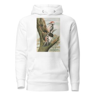 Dendrocopus leuconotus by Johann Friedrich Naumann Hoodie