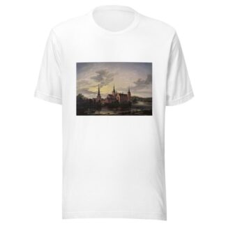 Frederiksborg Castle by Moonlight by Johan Christian Dahl T-Shirt